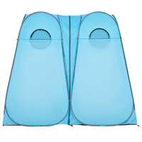 Camping en plein air de haute qualité grande taille double tente de douche automatique portable 190t polyester pop up tente de confidentialité changeante
