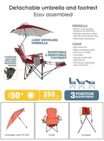 Chaises pliantes de plage de camping de chaise longue de loisirs portatives extérieures