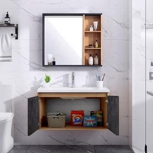 Particle Board Material <strong>Sink</strong> <strong>Bathroom</strong> Faucet <strong>Corner</strong> Modern Style Fashion <strong>Bathroom</strong> <strong>Cabinet</strong> - Product Image 5