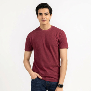 Camiseta 100% algodón para hombre, corte holgado, estampada, de alta calidad, transpirable, para correr, nuevo diseño, color sólido, elegante para el gimnasio. - Product Image 1