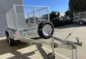 Personalizzabile doppio asse gabbia metallica scatola singolo asse efficiente rimorchio carico di stoccaggio per la gabbia rimorchi - Product Image 6