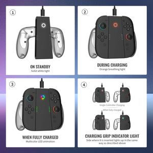 Impugnatura di ricarica JYS-NS2287 per Controller da gioco NS2 staffa di supporto per Gamepad ABS per interruttore 2 <span class=keywords><strong>Joy</strong></span>-<span class=keywords><strong>Con</strong></span> manico destro sinistro - Product Image 4