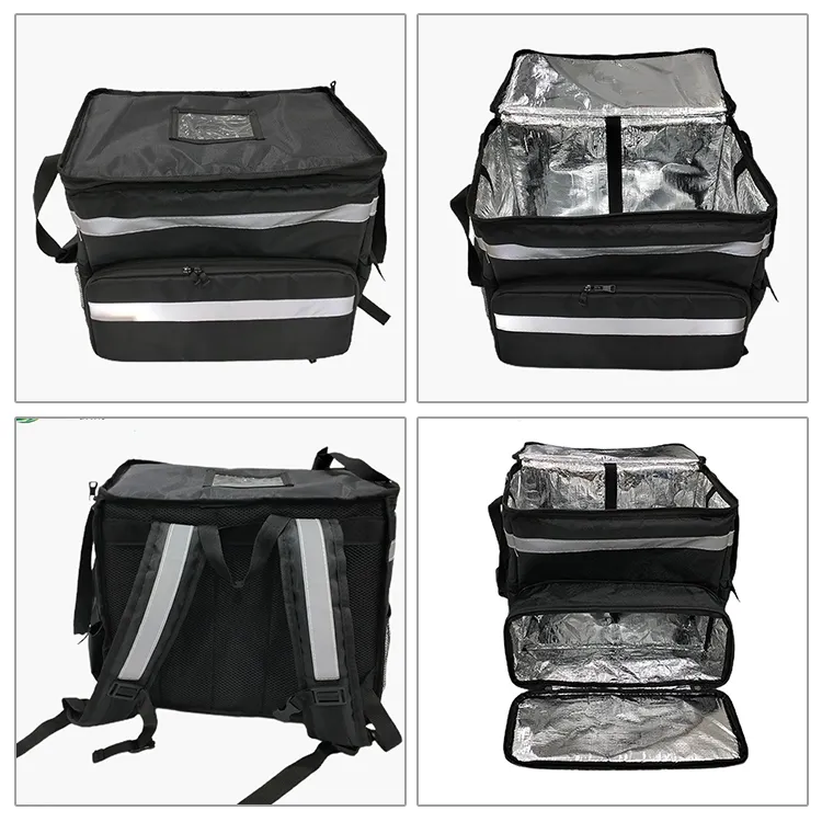 Легкий изолированный ланч-мешок индивидуального размера для доставки еды многоразовые Изолированные сумки-охладители большой емкости