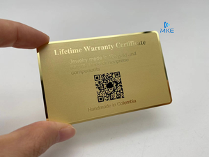 بطاقة أعمال معدنية لزيارة بطاقة الائتمان وبطاقة زجاجية - Product Image 4