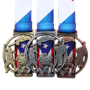 Medalla Personalizada de Fábrica, Metal de Aleación de Zinc, Multideportiva, Fundida a Presión, con Temática de Puerto Rico, Grabado en Relieve 3D, Medallas Huecas con Logotipo Deportivo - Product Image 2