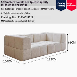 गर्म बिक्री सरल डिजाइन एल आकार वैक्यूम मॉडुलिकरण संपीड़न लिविंग रूम के लिए बॉक्स में अल्ट्रा-छोटे वॉल्यूम सोफे के साथ - Product Image 2