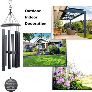 Carillons éoliens en tubes d'aluminium, ornement suspendu décoratif pour la maison, instrument de sonothérapie pour la relaxation et les festivals - Product Image 1