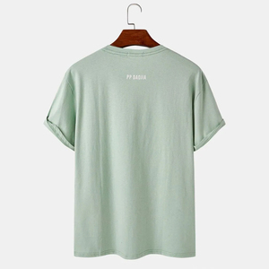 เสื้อยืดคอตตอนแท้ 220 กรัม พิมพ์ลายตามสั่ง คุณภาพพรีเมียม ซักได้ ใส่สบายสำหรับฤดูร้อน - Product Image 5