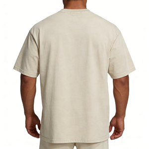 Camicie da Uomo All'ingrosso 100% Cotone 220gsm Lavate Stile Vintage Streetwear Casual Oversize Vestibilità Ampia Taglie USA - Product Image 2