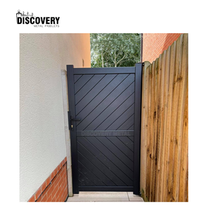 Puerta moderna de aluminio directa de fábrica precio competitivo <span class=keywords><strong>portillon</strong></span> aluminio OEM ODM puertas de patio de metal - Product Image 4