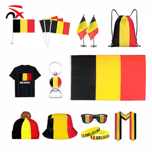 Drapeau de la <span class=keywords><strong>Belgique</strong></span> 2026, fournisseur de produits de soutien pour les fans de football, taille personnalisée, produits de soutien pour les fans de football - Product Image 1