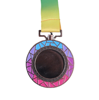Médaille personnalisée sur mesure avec ruban, médaille de récompense en métal pour course de marathon