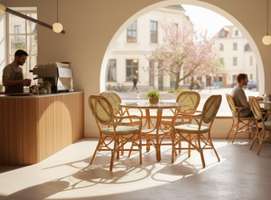 Stylish Comfortable Asian Space-Saving Jamaica <b>Bistro</b> Dining <b>Set</b> Made <b>Rattan</b>/Wicker for Home Apartment Villa Use Made Indonesia - Product Image 2