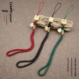 Bodhi handgemachte gewebte National Style Lucky Cat Handy Kette Handgelenk Seil Anhänger stilvolle modische Lanyard - Product Image 3