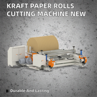 Machine de découpe de rouleaux de papier kraft OULI 1500/1800/2500 avec PLC Delta, engrenage automatique et coupeur à roulement