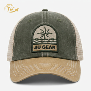 Gorra Trucker de Malla con Bordado Personalizado T&L 4u al por Mayor, 6 Paneles, Visera Plana, Cierre Ajustable, Estilo con Imagen Disponible, Para Todas las Estaciones - Product Image 2