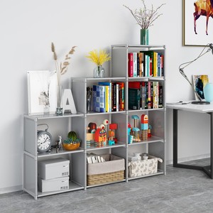 Organizador de almacenamiento de armario portátil moderno de 9 cubos, estantería de 3 capas para estantería/Almacenamiento de ropa en la sala de estar - Product Image 4