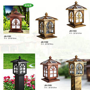 Luces solares para jardín, lámpara de pared para exteriores, 40x40x55cm, impermeable, alimentada por energía Solar, para decoración de Patio y jardín - Product Image 2