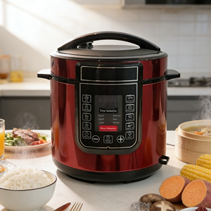 Olla Eléctrica Multifuncional con Interior de Aluminio para Cocinar a Presión y Arroz, Olla a Presión Eléctrica Programable de 6L KC04007 - Product Image 1