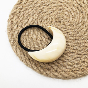 Diadema para cola de caballo, accesorio para el cabello vintage, cuerda para el cabello, banda de goma, cuerda para el cabello, cola de caballo atada con resina, en forma de U - Product Image 3