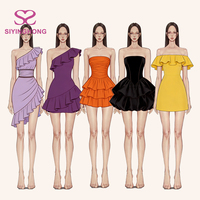 Conception personnalisée, haute qualité, fabricants d'usine, OEM, vente en gros, fabricant de robes chemises pour femmes, robe mini décontractée pour femmes, robe à volants