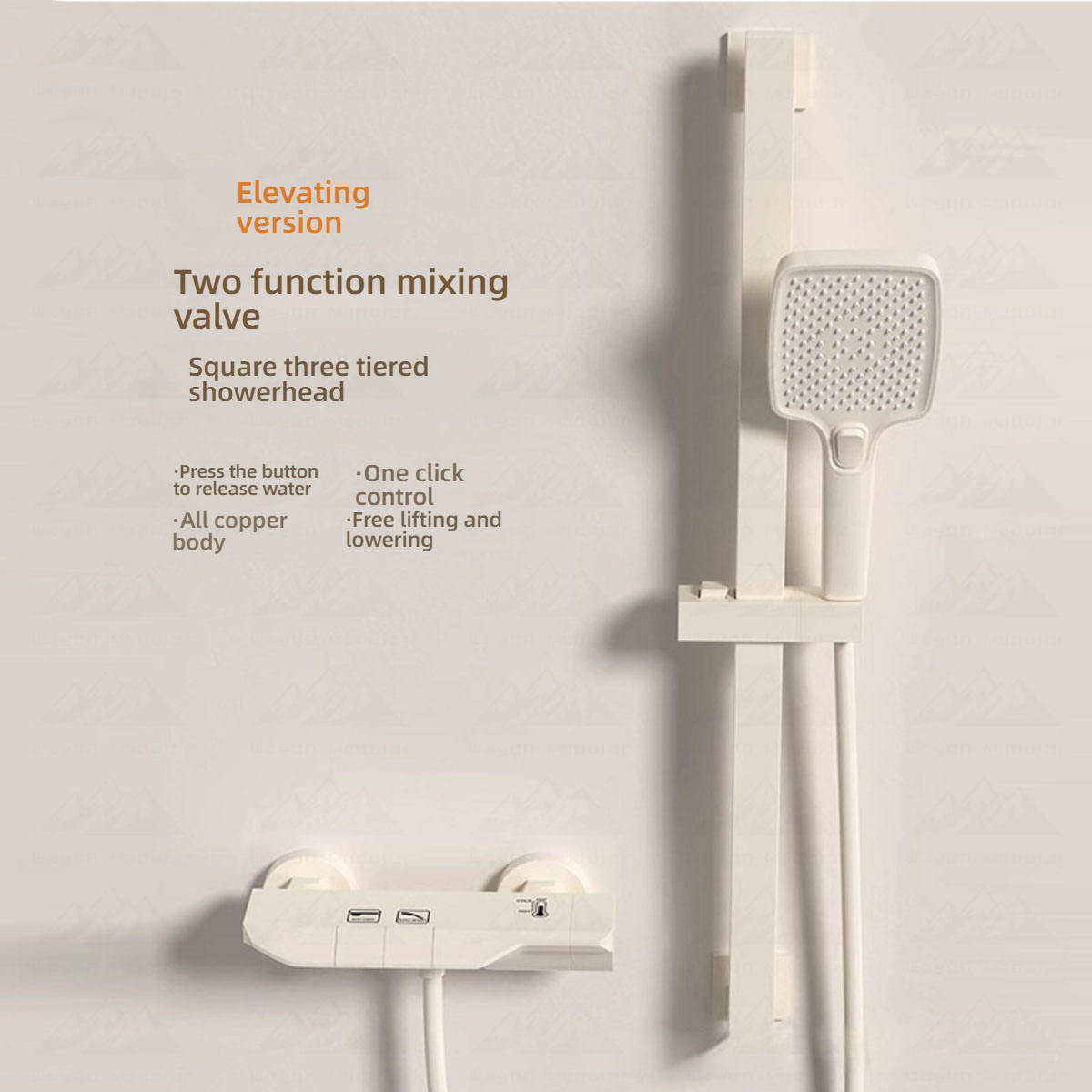 White 2nd row, cold or hot, up or down price adjustment