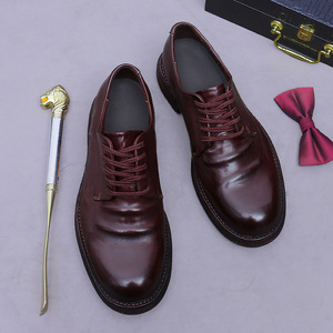 Zapatos de Vestir de Diseño para Hombre, Negros, Clásicos, de Piel Vacuna, con Cordones, Antideslizantes, Transpirables y Ligeros, para Boda - Product Image 3