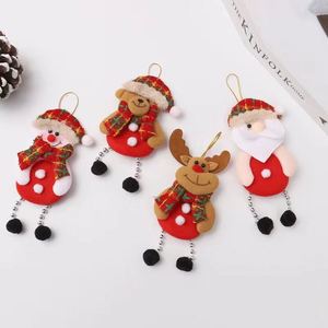 Décorations de Noël, petits pendentifs Père Noël, accessoires pour arbre de Noël, petits pendentifs en tissu, cadeaux pour enfants - Product Image 1