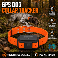 Traceur GPS 4G de qualité industrielle pour chiens de chasse avec recherche par satellite 47 canaux, étanche IP67 et recharge magnétique