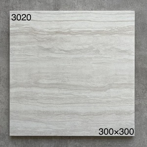 Piastrelle in Ceramica Bianca Stile Antico 300x300 Antiscivolo Effetto Ciottolo per <span class=keywords><strong>Pavimenti</strong></span> e Pareti di Bagno, Cucina, Balcone, Appartamento, Villa - Product Image 1