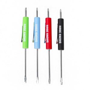 Promotional Double End and Slotted Two-Use Screwdriver <b>Set</b> Custom Logo Mini Pocket Screwdrivers - Product Image 2