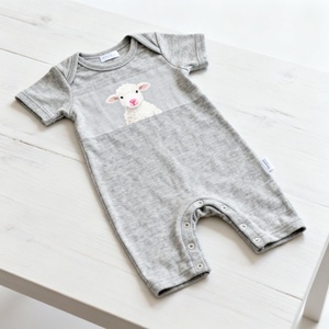 <span class=keywords><strong>Abbigliamento</strong></span> Estivo per Neonati 100% Cotone Tutine Unisex Fornitura ODM Lavorato a Maglia con Bottoni a Pressione Cartoon 6-9 9-12 <span class=keywords><strong>Mesi</strong></span> - Product Image 1