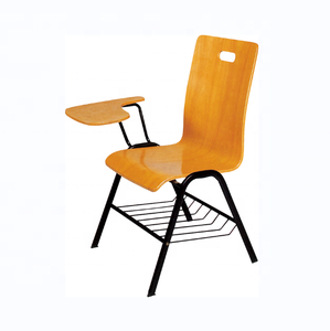 Silla de madera contrachapada con almohadilla de escritura para estudiantes, taburete duradero para clase de escuela <span class=keywords><strong>primaria</strong></span> - Product Image 1