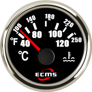 Nouveau jauges de température de l'<span class=keywords><strong>eau</strong></span> de <span class=keywords><strong>voiture</strong></span> blanc 52mm 287.4-22.4Ohm 40-120 degrés IP67 étanche 9-32V ECMS - Product Image 5