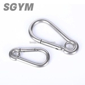 Mousquetons robustes en acier inoxydable 304 316, mousquetons à ressort, mousquetons à chaîne, verrous pour le camping, la randonnée, DIN 5299 - Product Image 3