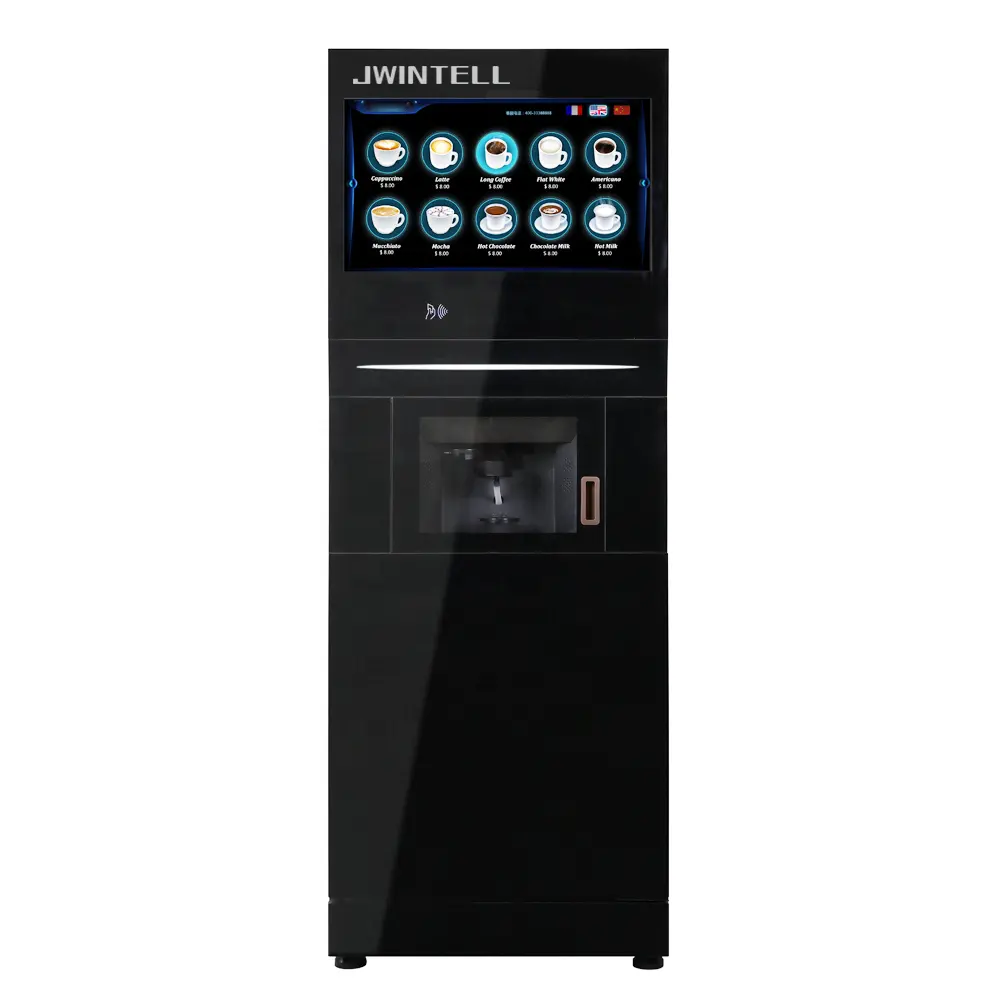 automatic machine bianchi new coffee dispenser LCD Vending Coffee Machine Coin and Bill Operated Coffee Vending Machine