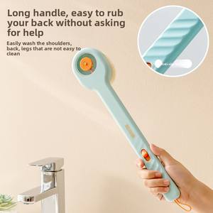 Cepillo de ducha de mango largo con dispensador de jabón, cepillo exfoliante de pelo suave para espalda, cepillo de masaje cómodo para baño y hogar - Product Image 3