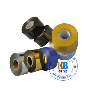 Tel kablo işaretleme damgalama beyaz siyah renk folyo şerit 8mm * 1000m termal Transfer kodlayıcı yazıcı şerit - Product Image 4