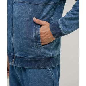 Blouson aviateur en jean pour homme - Product Image 1