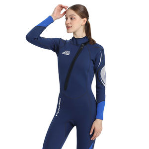 OEM شعار مخصص كم طويل سحاب الصدر 3 السباحة قطعة واحدة النساء النيوبرين الغوص الغوص بذلة السباحة - Product Image 6