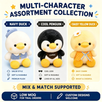 Peluche douce de 8 pouces, motif canard et pingouin, jouet en peluche, prix pour machine d'arcade de centre commercial, fournisseur direct d'usine, marchandises en stock
