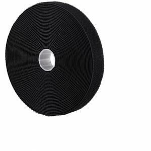 Bande auto-agrippante personnalisée de haute qualité, 38 mm, en nylon noir, auto-adhésive, avec boucles et crochets sur le même côté - Product Image 1