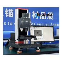 Durómetro de microdureza Vickers con cabezal de prueba de descenso automático y control por PC, máquina de prueba HK HV con torreta automática