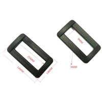 Boucles en O en plastique de 15-30 mm pour accessoires de sac, boucles de sangle de sac, boucles de ceinture, ajusteurs de sac à main, boucle carrée