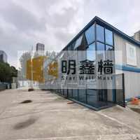 Casa Contenedor Prefabricada Estándar Tipo X de 20 Pies, Bajo Precio, Fácil de Construir, para Oficina, Hotel, Casa, Escuela, Hospital