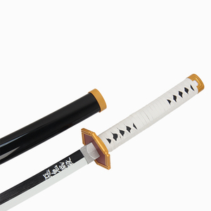 Usine En Gros Anime Demon Slayer Sabito <span class=keywords><strong>Tanjiro</strong></span> Cosplay Kidults Jeux De Rôle Jouets En Bois Katana Épées pour Jouer Des Garçons - Product Image 4