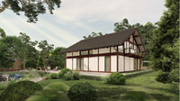 Maison en bois préfabriquée moderne avec isolation et prête pour l'énergie solaire, conception personnalisée pour bureau de jardin, villa, complexe de glamping