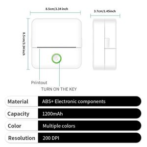 <b>Mini</b> Wireless Photo <b>Printer</b> Custom Portable Pocket Size Plastic Thermal Photo <b>Printer</b> for Mobile Phone - Product Image 4