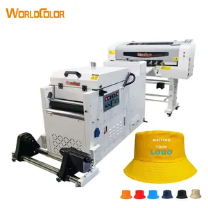 Worldcolor print machine price A3 13inch DTF printer printing machine digital printing DTF printer 30cm dual head with shaker