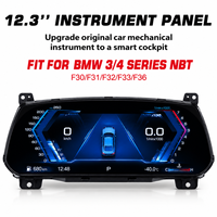 Untuk F30 F31 F34 F35 F32 F33 F36 Virtual Cockpit Digital Cluster Speedometer Dengan CarPlay OEM ODM Suku Cadang Elektrikal Mobil